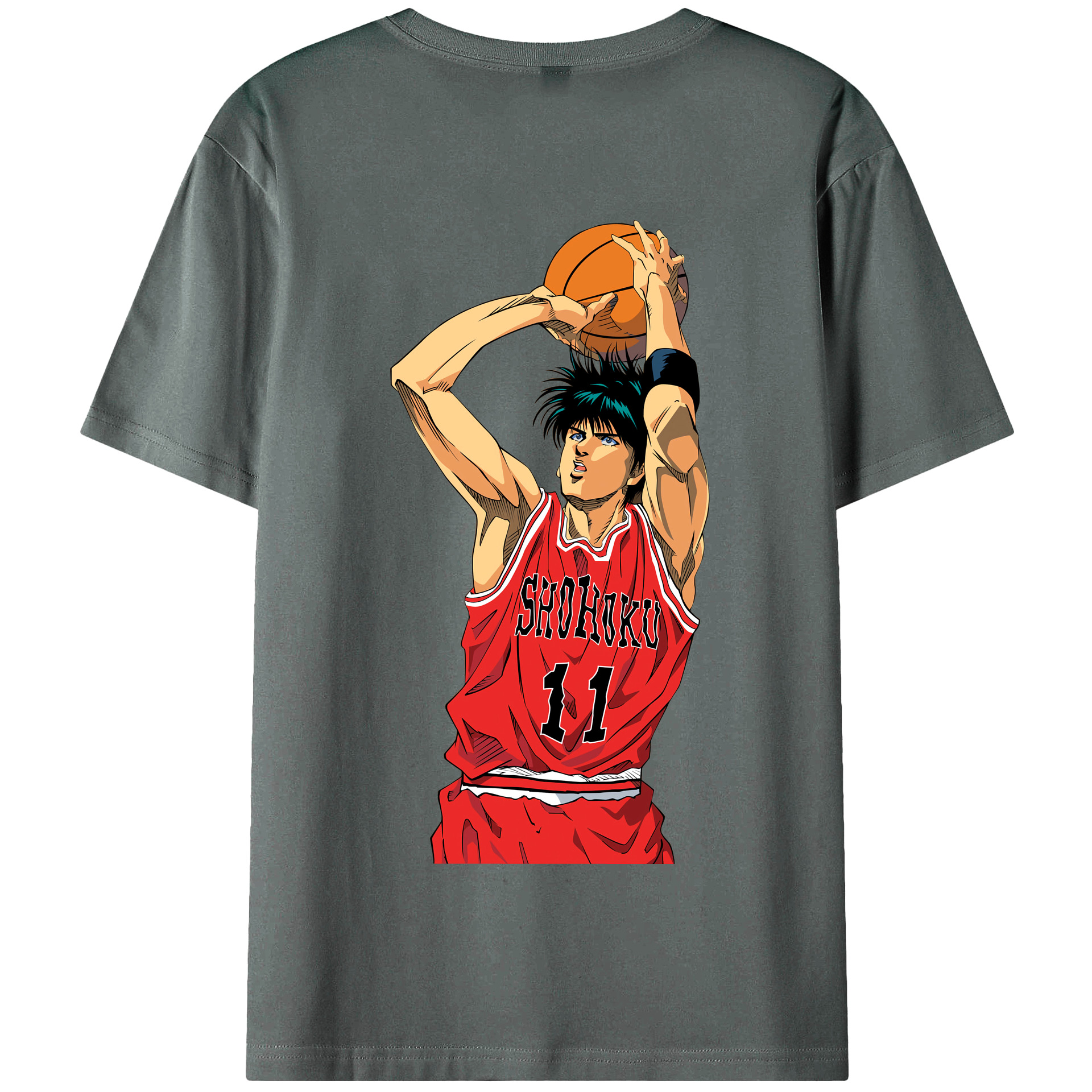SLAM DUNK／スラムダンク 綿100％半袖Tシャツ（背面プリント）